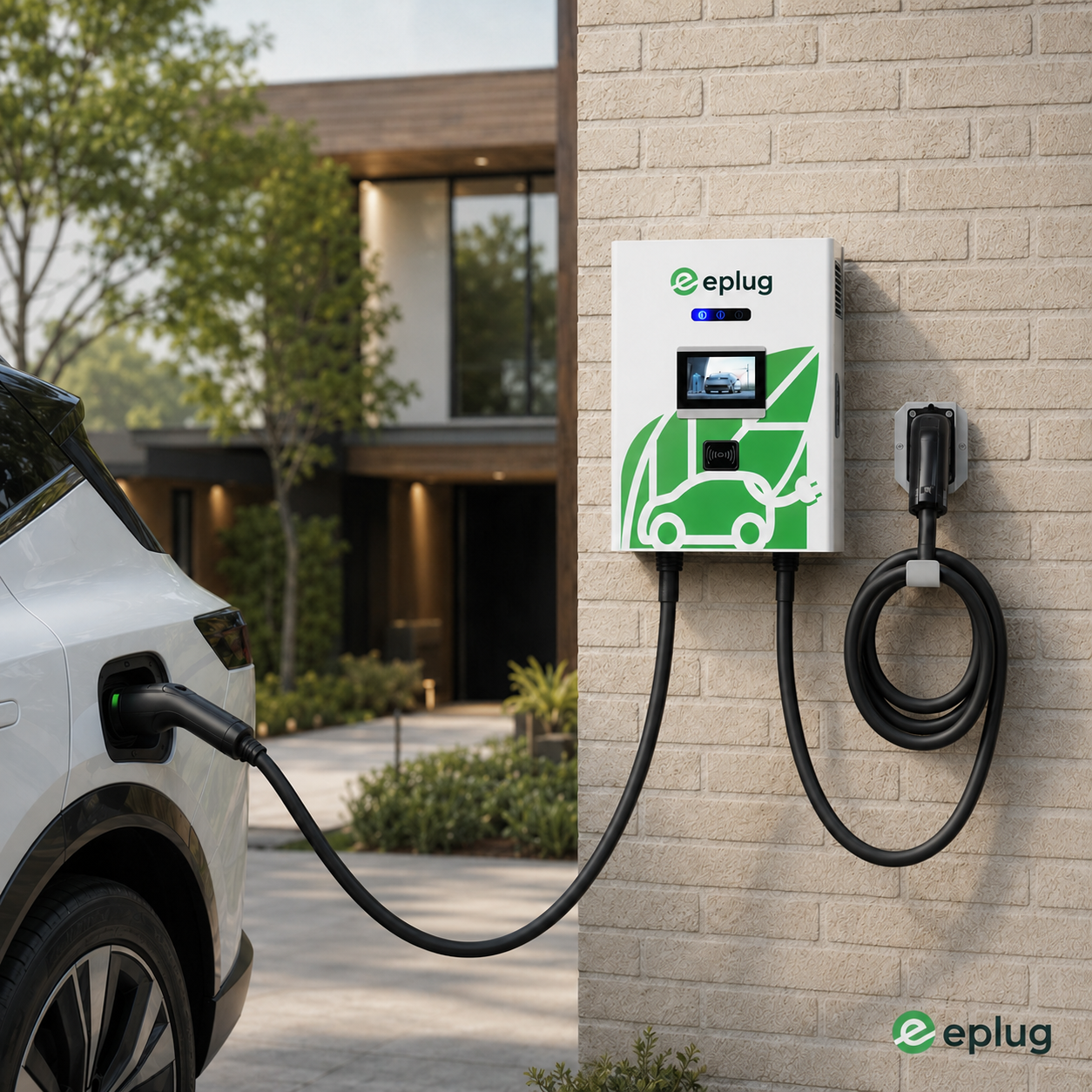 Stație de încărcare rapidă DC ePlug pentru montare pe perete 20-40 kW