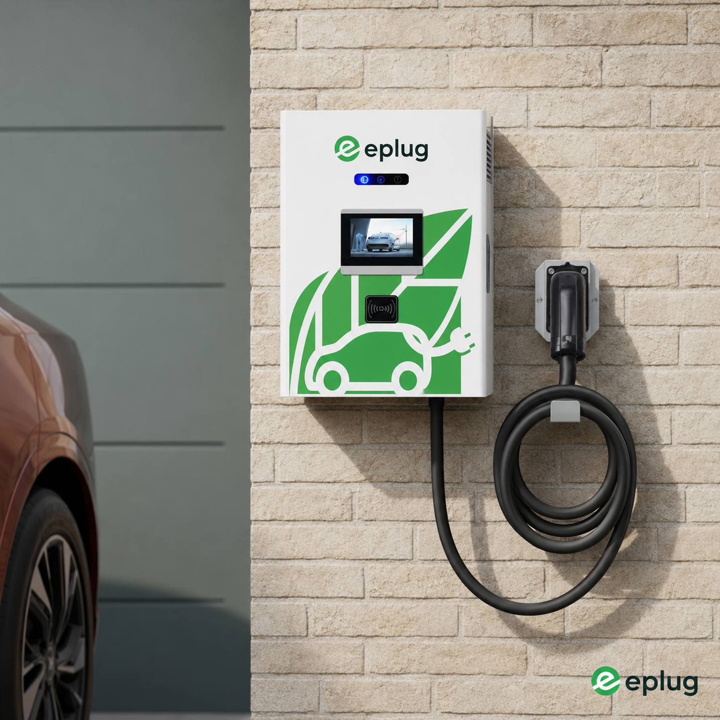 Stație de încărcare rapidă DC ePlug pentru montare pe perete 20-40 kW