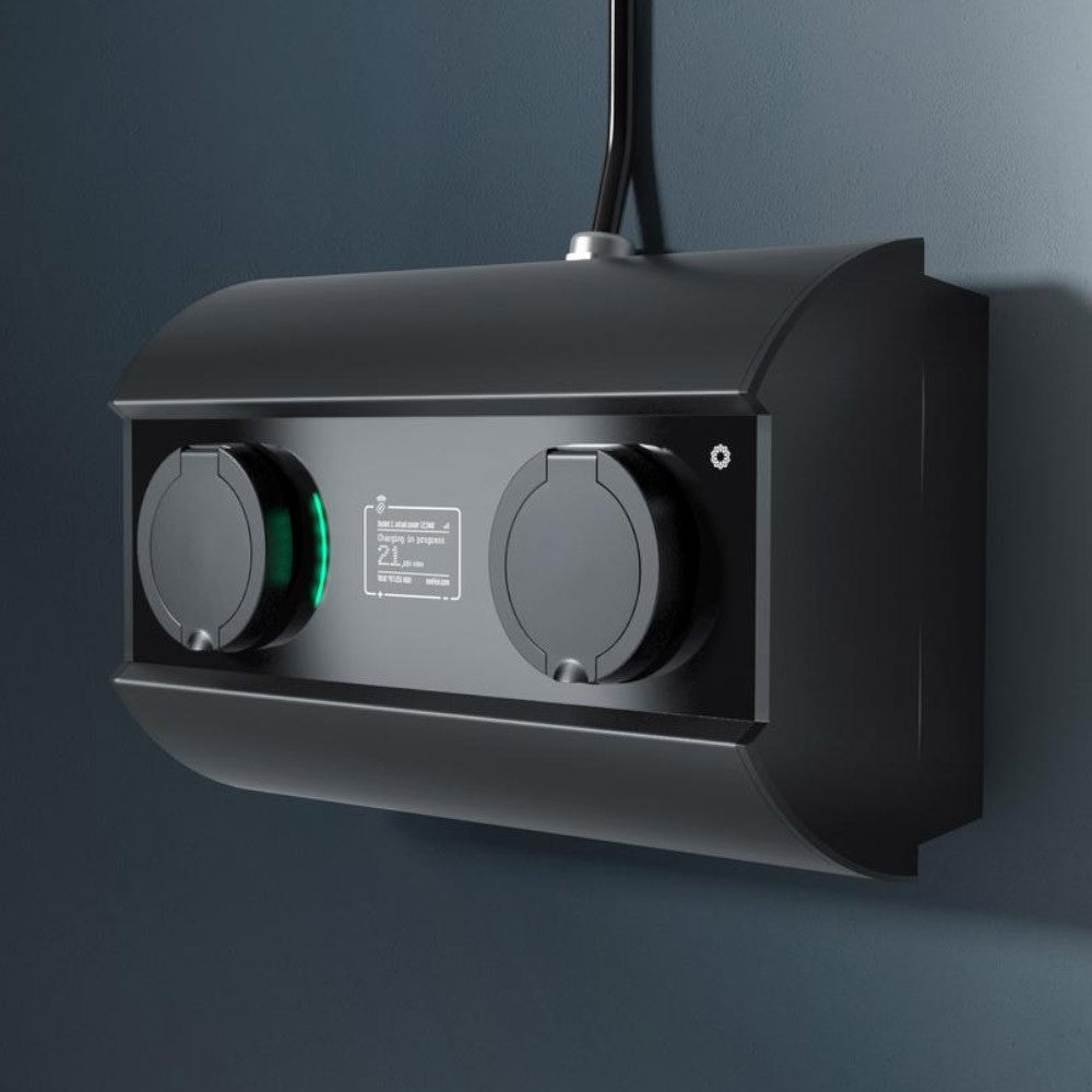 WallBox / StreetBox DUO 2x22kWh AC Type 2 Negru
